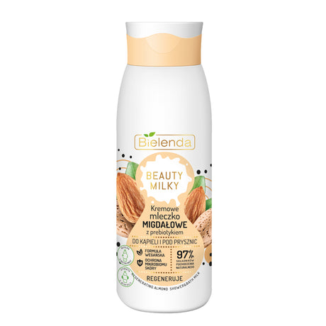 Bielenda Beauty Milky Regenerating Almond Shower & Bath Milk - Roxie Cosmetics