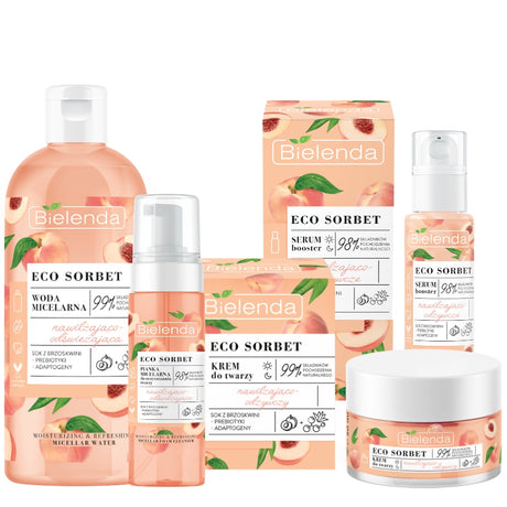 Bielenda Peach 99% Natural Ingredients Skincare Kit for Dry & Dehydrated Skin