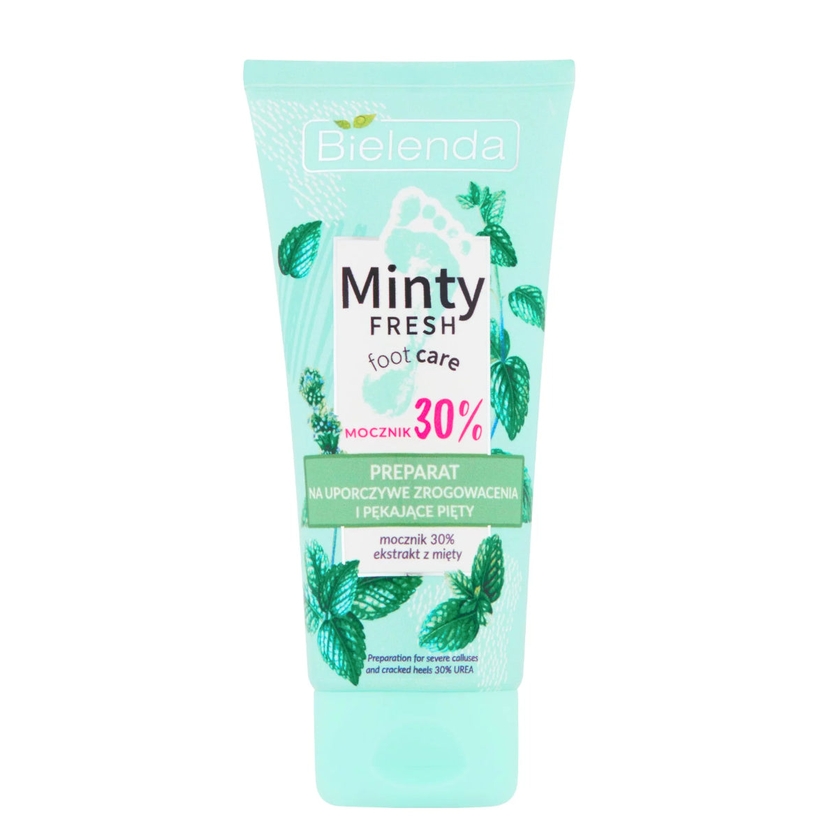Bielenda Minti Fresh Foot Cream for Callouses & Cracked Heels 30% Urea - Roxie Cosmetics