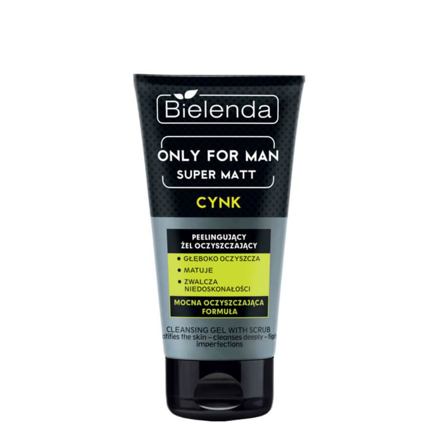 bielenda only for man face cleansing gel with scrub super matt