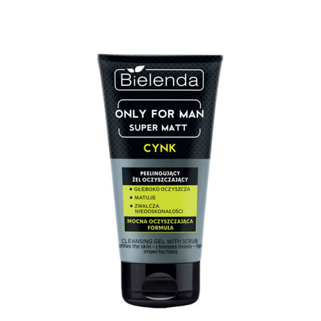 bielenda only for man face cleansing gel with scrub super matt
