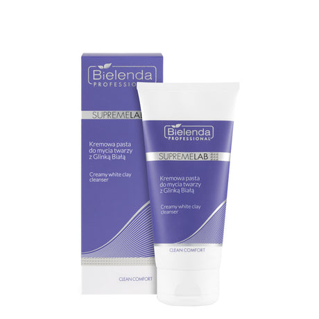 Bielenda Professional SupremeLab Clean Comfort Creamy White Clay Cleanser - Roxie Cosmetics