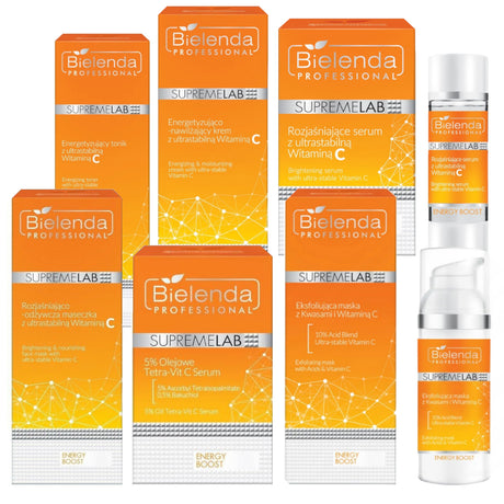Bielenda Professional SupremeLab Energy Boost Vitamin C Skincare Bundle - Roxie Cosmetics