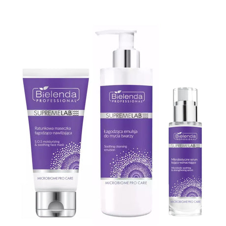 Bielenda Professional Supremelab Microbiome Pro Care Soothing Skincare Bundle Bottle - Roxie Cosmetics