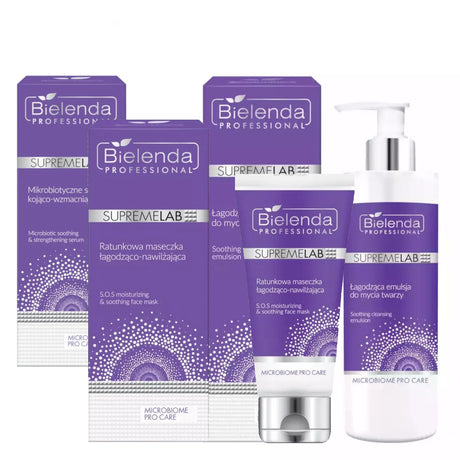 Bielenda Professional Supremelab Microbiome Pro Care Soothing Skincare Bundle - Roxie Cosmetics