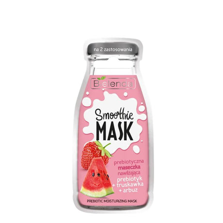 bielenda smotthie face mask moisturizing raspberry watermelon