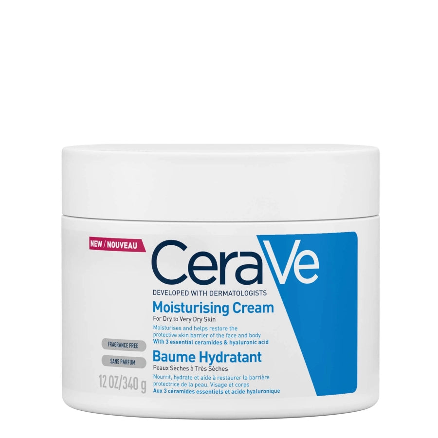 CeraVe Moisturising Face & Body Cream for Very Dry Skin with Ceramides 340ml