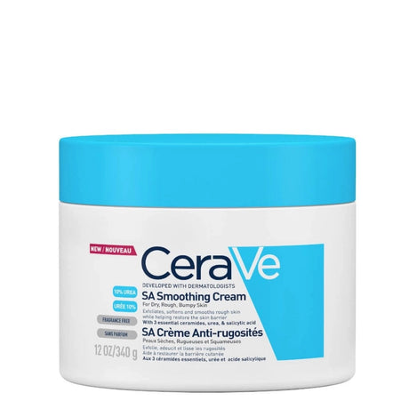 CeraVe SA 10% Urea Smoothing Cream with Ceramides, Urea & Salicylic Acid 340ml