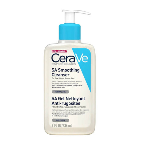CeraVe SA Smoothing Cleanser with Ceramides, Salicylic & Hyaluronic Acids 236ml