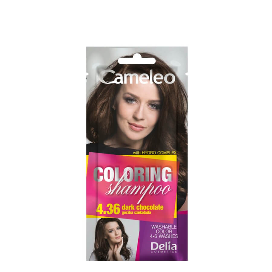 delia cameleo coloring shampoo with hydro complex 4.36