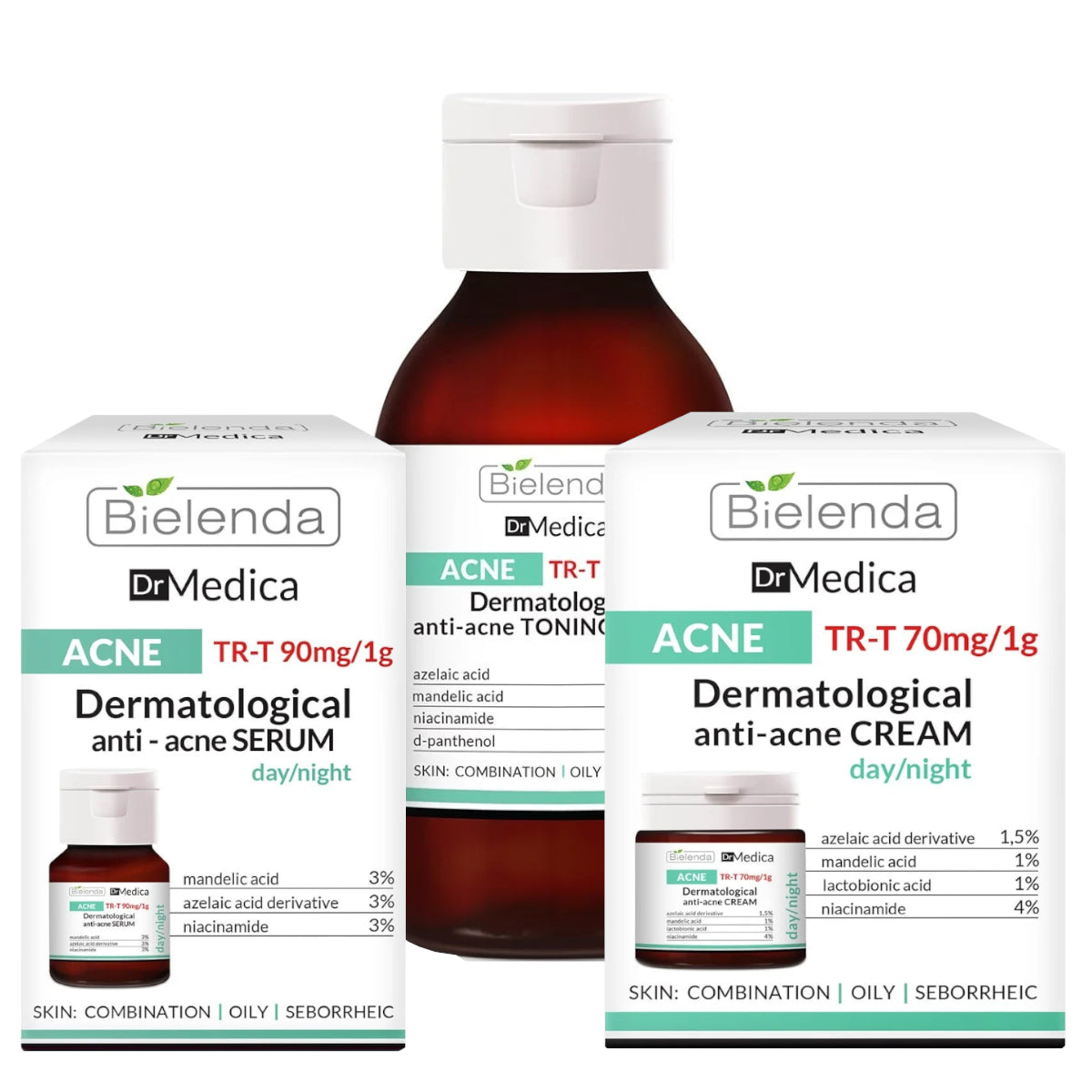 Bielenda Dr Medica Dermatological Anti-Acne Treatment Bundle