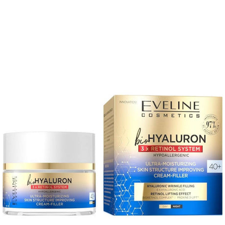 eveline bio hylauron face cream 40+ retinol system