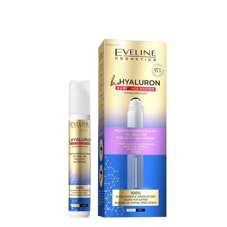 evekine biohyaluron hypoallergenic anti wrinkle roll on 15ml