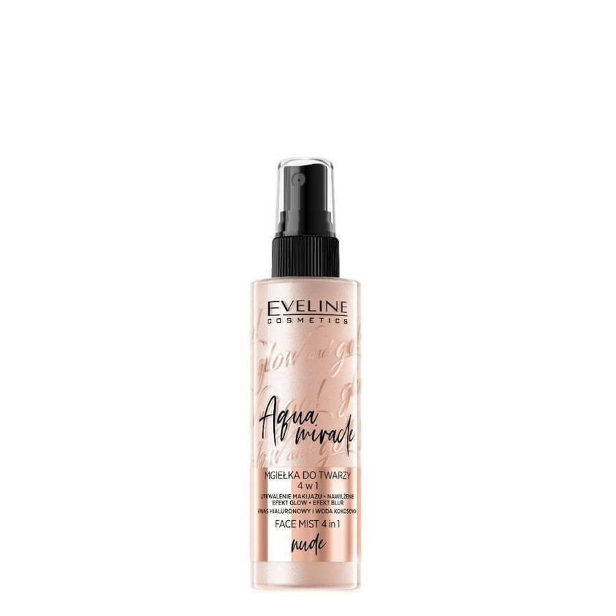 eveline cosmetics glow and go nude face mist fixing makeup
