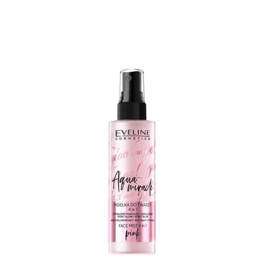 eveline cosmetics go and glow makeup mist pink aqua miracle