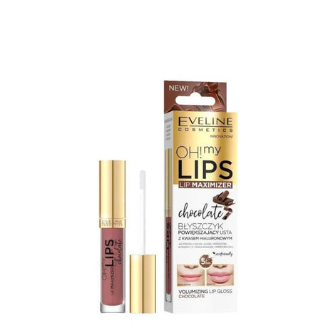 eveline oh my lips lip maximizer chocolate lip gloss