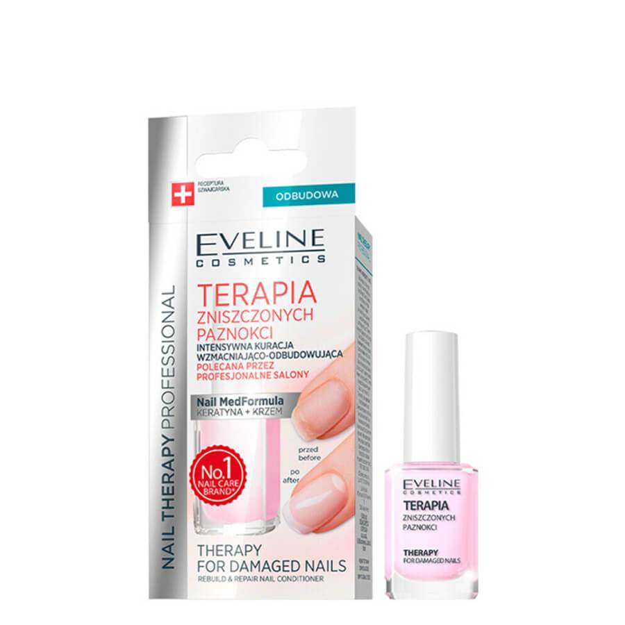 Eveline Therapy for Damaged Nails Rebuild and Repair Nail Conditioner