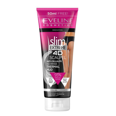 eveline cosmetics thermal mud coolinf effect formula 250ml slim extreme 4d