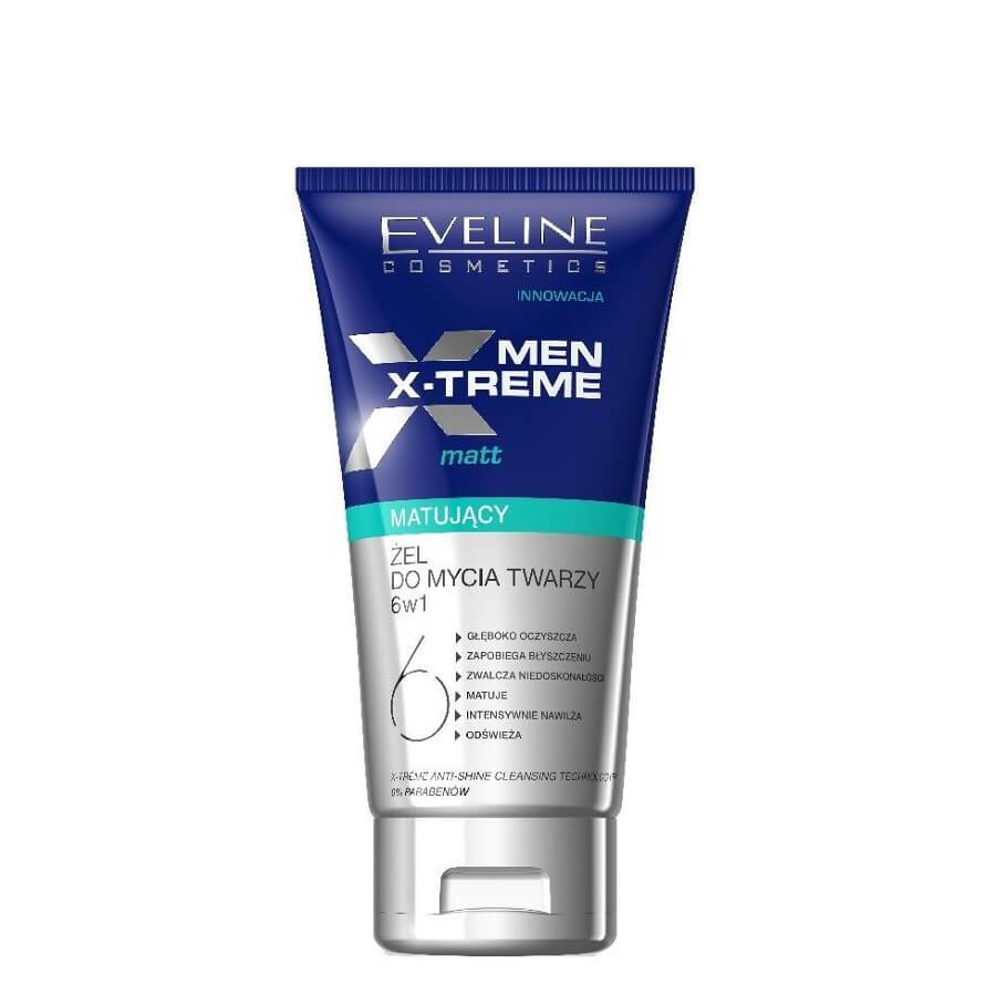 eveline cosmetics x treme men face cleansing gel 6in1