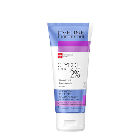 Eveline Glycol Therapy Enzymatic Face Oil-Peeling with Glycolic Acid 2% - Roxie Cosmetics