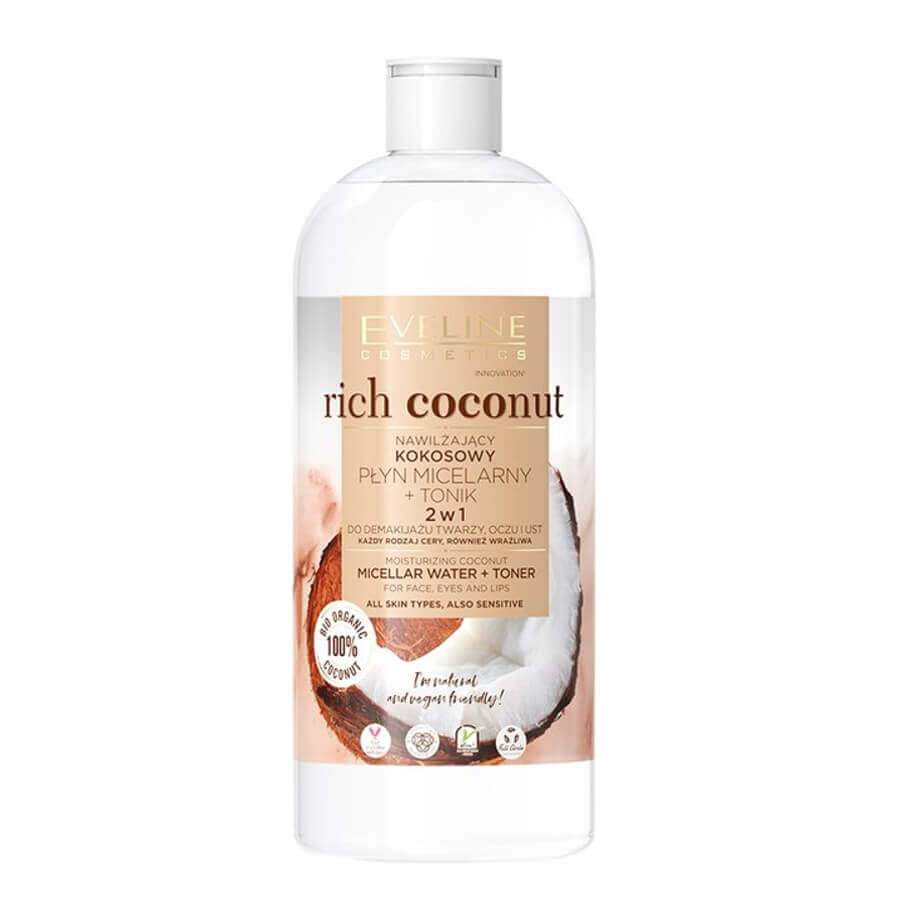eveline vegan rich coconut micellar water and toner 500ml