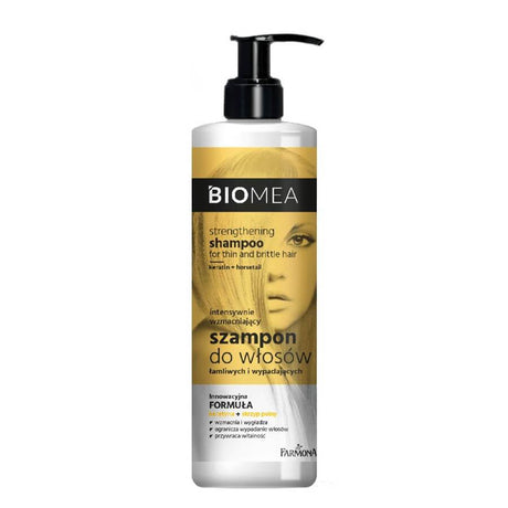 farmona biomea shampoo strengthening for thin and brittle hair 400ml