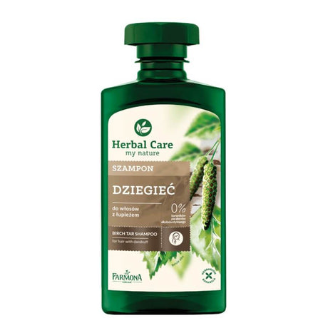 farmona herbal care hair shampoo birch tar for dandruff hair 330ml
