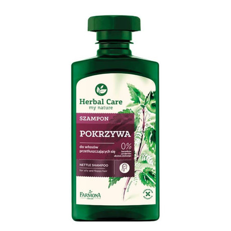 farmona herbal care nettle shampoo for oily hair 330ml