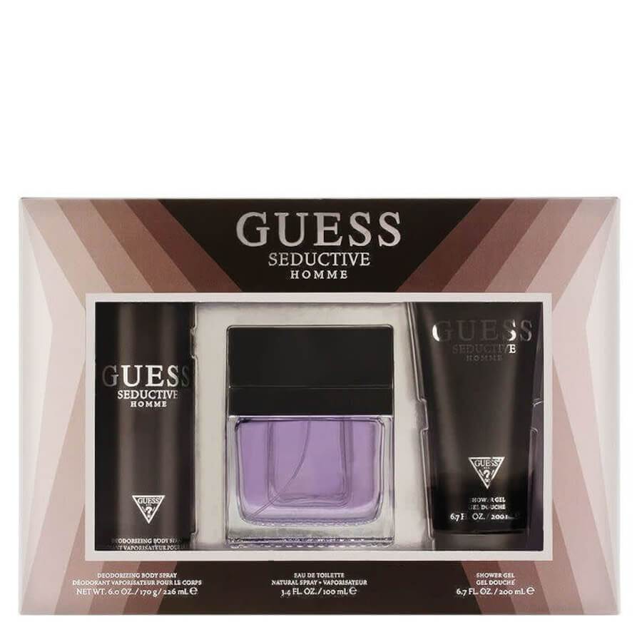 Guess Seductive Homme Gift Set EDT 100ml + Shower Gel & Deo Spray