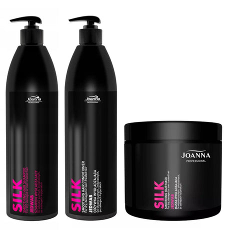 Joanna Professional Silk Smoothing Hair Care Bundle for Dry & Damaged Hair - Roxie Cosmetics