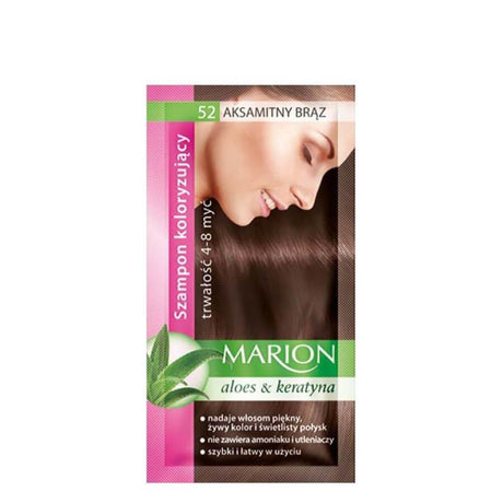 marion colouring hair shampoo 52 velvet brown