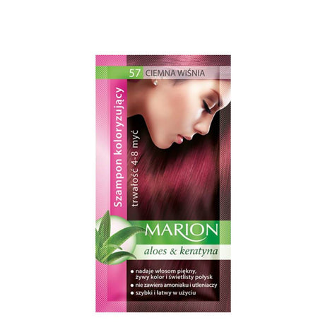 marion colouring hair shampoo 57 dark cherry