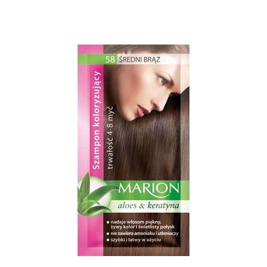 marion colouring hair shampoo 58 medium brown