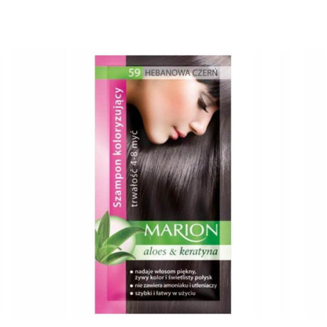 marion colouring hair shampoo 59 ebony black