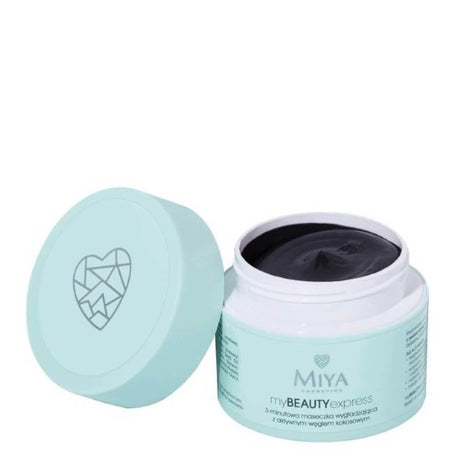 miya cosmetics smoothing face mask with coconut charcoal my beauty express 50g