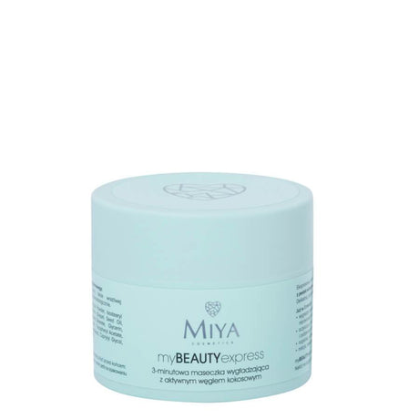 miya cosmetics smoothing face mask with coconut charcoal my beauty express