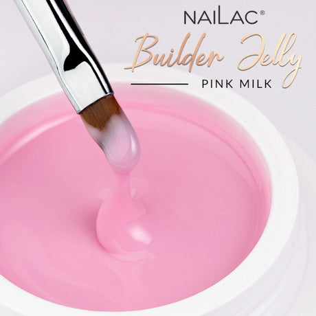 Nailac Jelly Nail Builder UV/LED Pink Milk close