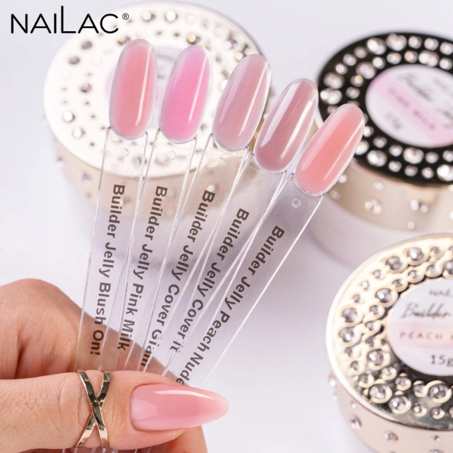 Nailac Jelly Nail Builder UV/LED Pink Milk shades
