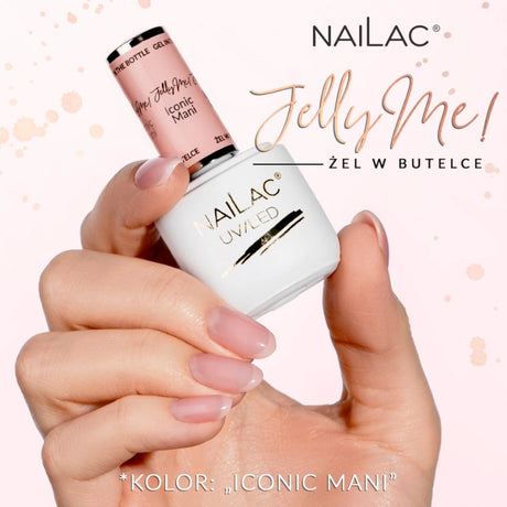Nailac Jelly Me! UV/LED Gel Nail Polish Iconic Mani on the nails