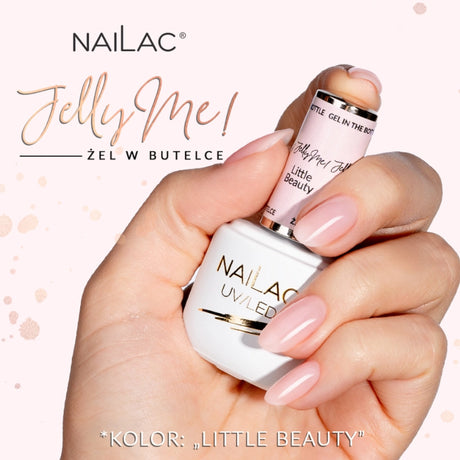 Nailac Jelly Me! UV/LED Gel Nail Polish Little Beauty on the nails