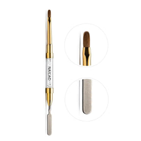 NaiLac #6 Oval & Spatula Brush