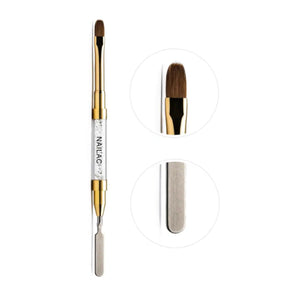 NaiLac #8 Oval & Spatula Brush