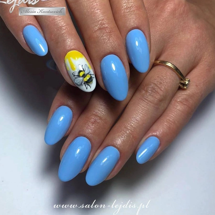 NaiLac UV/LED Gel Nail Polish 025 nails styling blue