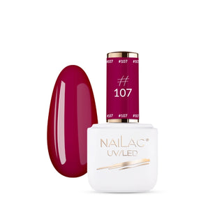 NaiLac UV/LED Gel Nail Polish 107 Raspberry Pink