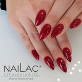 NaiLac UV/LED Gel Nail Polish 112 Glitter Red Nails