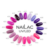 NaiLac UV/LED Gel Nail Polish 222 Violet Nail Swatches