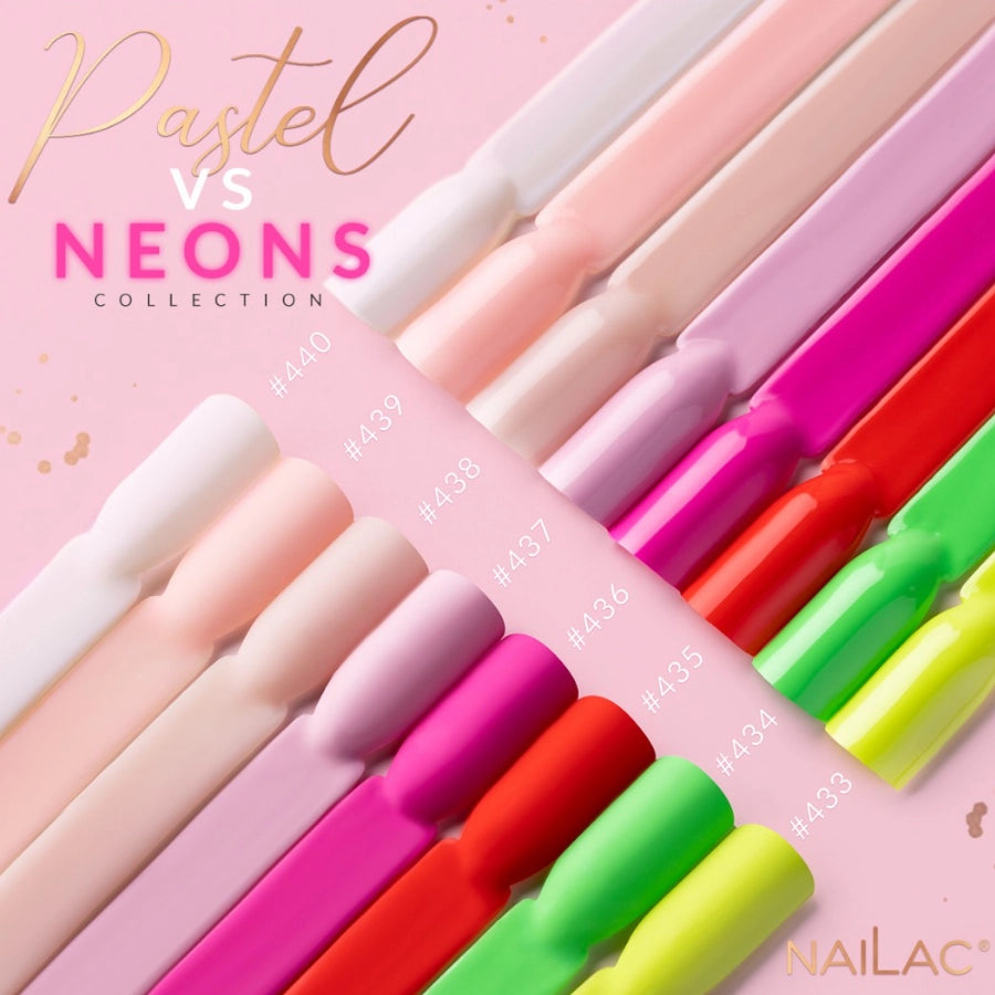 NaiLac UV/LED Gel Nail Polish 438 Pastel Neons Collection