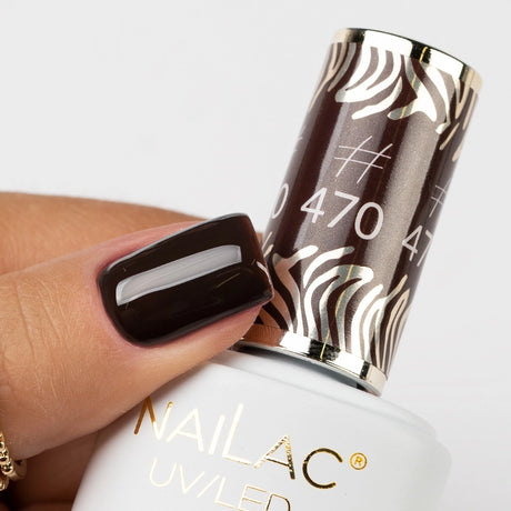 NaiLac UV/LED Gel Nail Polish 470 autumn collection brown