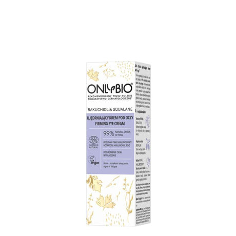 onlybio bakuchiol firming eye cream 15ml vegan