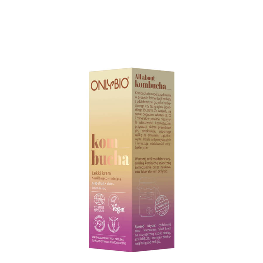 onlybio kampucha light face cream moisturizing and mattinf for oily skin 50ml